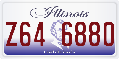 IL license plate Z646880