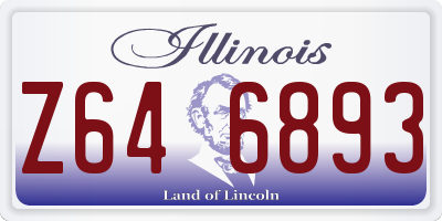 IL license plate Z646893