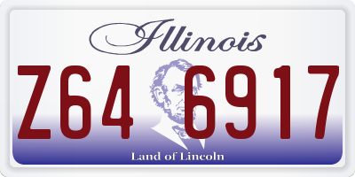 IL license plate Z646917
