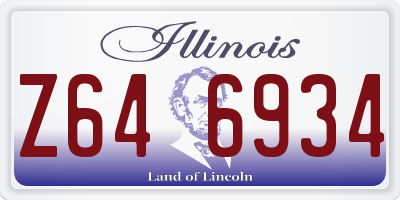 IL license plate Z646934