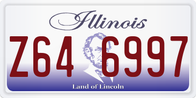 IL license plate Z646997