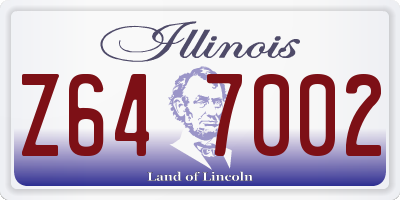 IL license plate Z647002