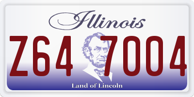 IL license plate Z647004