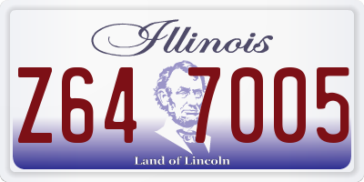 IL license plate Z647005