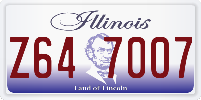IL license plate Z647007