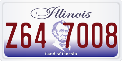 IL license plate Z647008