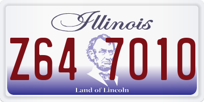 IL license plate Z647010