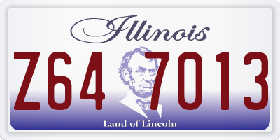 IL license plate Z647013