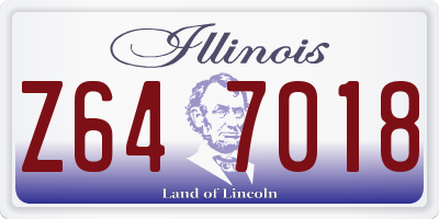 IL license plate Z647018