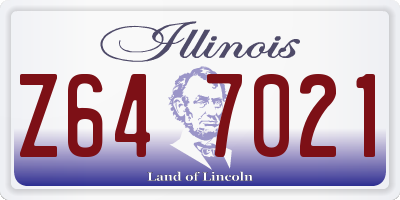 IL license plate Z647021