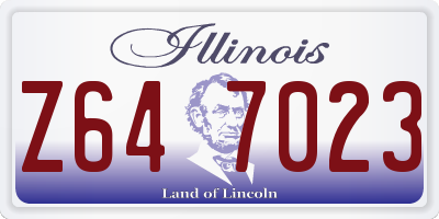 IL license plate Z647023