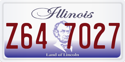 IL license plate Z647027