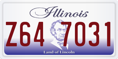 IL license plate Z647031