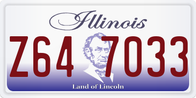 IL license plate Z647033