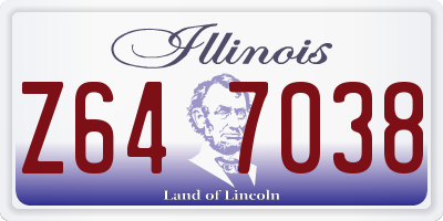 IL license plate Z647038