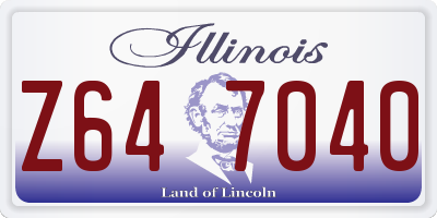 IL license plate Z647040
