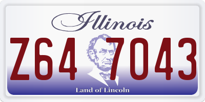 IL license plate Z647043