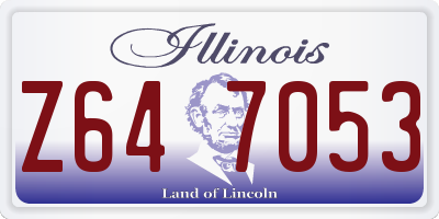 IL license plate Z647053