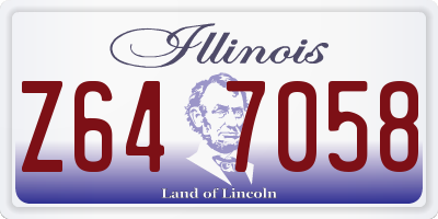 IL license plate Z647058