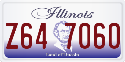 IL license plate Z647060