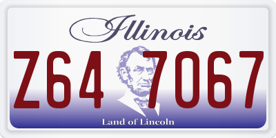 IL license plate Z647067