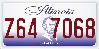 IL license plate Z647068