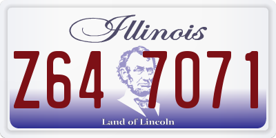 IL license plate Z647071
