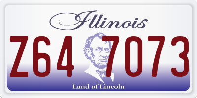 IL license plate Z647073