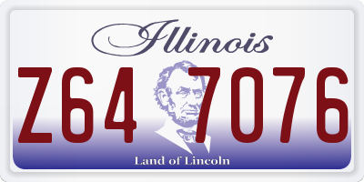 IL license plate Z647076