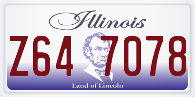 IL license plate Z647078