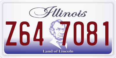 IL license plate Z647081