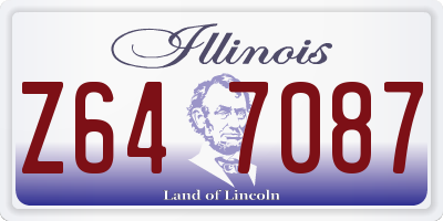 IL license plate Z647087