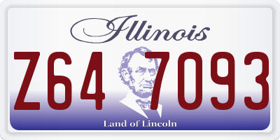 IL license plate Z647093