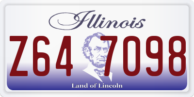 IL license plate Z647098