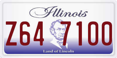 IL license plate Z647100