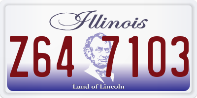 IL license plate Z647103