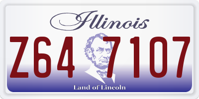IL license plate Z647107