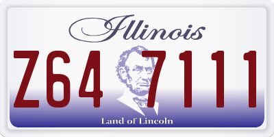 IL license plate Z647111