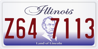 IL license plate Z647113