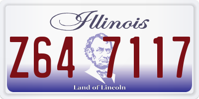IL license plate Z647117