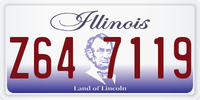 IL license plate Z647119