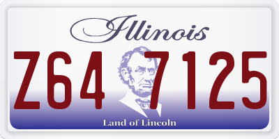 IL license plate Z647125