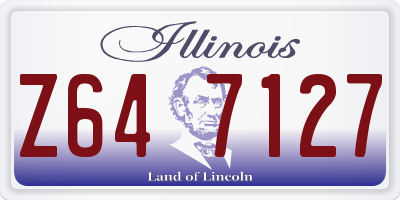 IL license plate Z647127