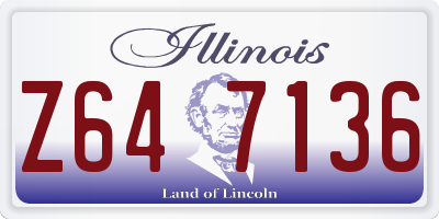 IL license plate Z647136