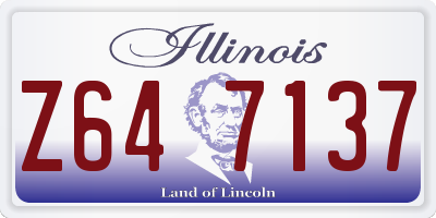 IL license plate Z647137