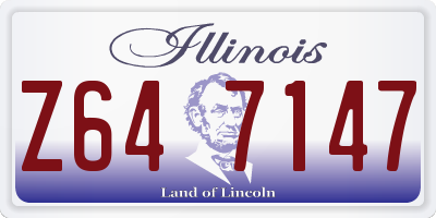 IL license plate Z647147