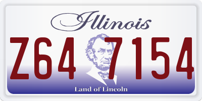 IL license plate Z647154