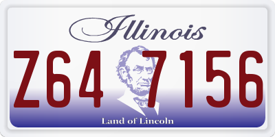 IL license plate Z647156
