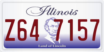 IL license plate Z647157