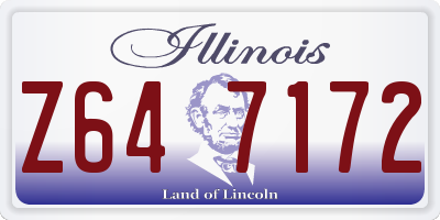 IL license plate Z647172
